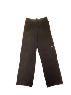 Dickies ダブルニー ワークパンツ ブラック ルーズ ワイド