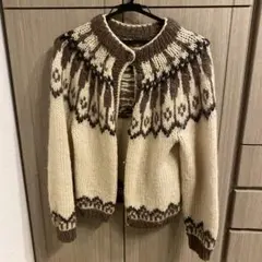 Vintage ノルディック柄カーディガン