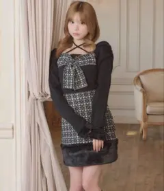 apres jour クロス紐付きフロントリボンニット【ZOZOTOWN限定】