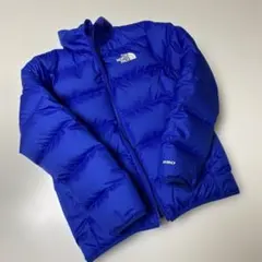 ◼️ノースフェイスダウンジャケット130 キッズ▪️リバーシブル青＆黒▪️