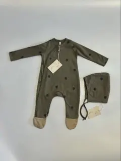 【新品未着用】Organic Zoo ロンパース・ ボンネットセット