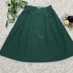 マッキントッシュロンドン 上品フレアスカート 緑 40