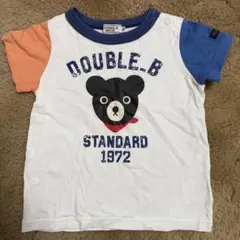 DOUBLE.B クマイラスト Tシャツ 80cm