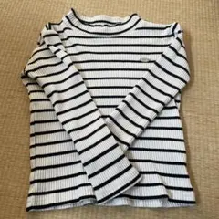 長袖ボーダーカットソー　110