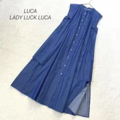 極美品☆LUCA LADY LUCK LUCA デニムワンピース　ノースリーブ