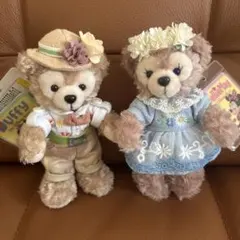 ダッフィー シェリーメイぬいぐるみバッジ スプリングインブルーム 新品 お顔厳選