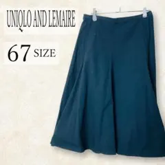 ✨UNIQLO✨ユニクロ ルメール シアサッカー フレアスカート 黒 67