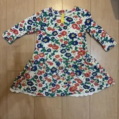 95サイズ⭐︎Sunny Landscape花柄ワンピース 長袖(七分丈)のサムネイル