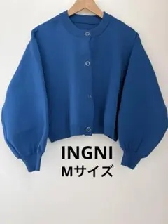 INGNI Mサイズ イング 長袖 カーディガン ブルー レディース 無地