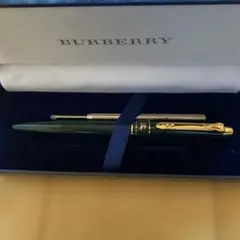 未使用　BURBERRY グリーン ボールペンのサムネイル