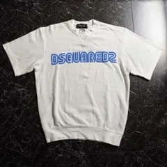☆DSQUARED2☆ディースクエアード☆半袖スウェット☆ホワイト☆ブルーロゴ☆のサムネイル