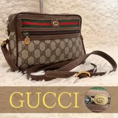 希少 2way GUCCI オールド グッチ GG柄 金具 ショルダーバック