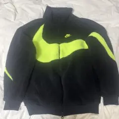 NIKE ボアジャケット S ブラック/ライム