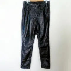 カジュアルパンツ 【13サイズ】 ブラック ライダース 古着 レディース