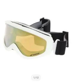 TRANCE ゴーグル ホワイト ゴールドレンズ