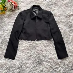 m*u様 フォーマルジャケット　【M】9AR　ブラック　ホック留め　ショート丈