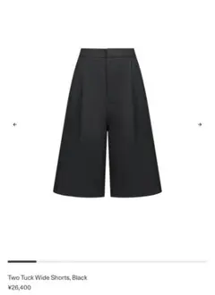 矢野崇人着用 AMOMENT TwoTuck Wide Shorts Black 2026年最新】AMOMENTO メンズ ショートパンツ・ハーフパンツの人気