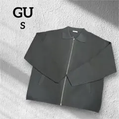ジーユー　GU ミラノリブフルジップセーター　Sサイズ　グレー系のサムネイル