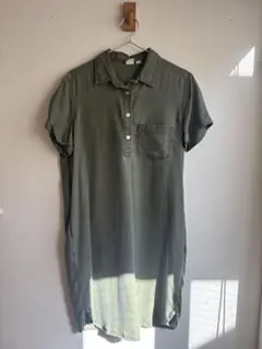⭐︎GAP カーキ 半袖シャツワンピース⭐︎