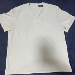 BRUNO PIRTELLI 刺繍入りVネックシャツ最終値下げ８日まで