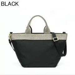 VIOLAd’ORO ヴィオラドーロ　2WAYトートバッグ　ブラック　ゴールド