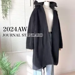 【美品】【2024AW】JOURNAL STANDARD ボアフードコート 黒