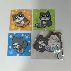 ねこに転生したおじさん ラバーストラップ シール付き