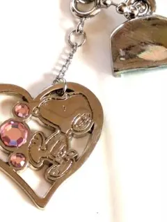 Z703 スヌーピー　ハートチャーム　キーチェーン