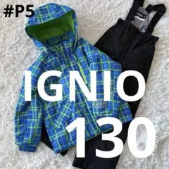 #P5✨IGNIO✨スキー スノボ ウェア 上下 130 キッズ 雪遊び