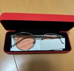 JINS クリアフレーム オレンジレンズ サングラス