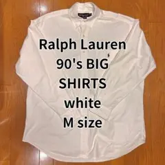 ラルフローレン BIG SHIRTS ホワイト 90s M size