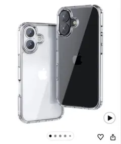 ONES HD超透明 iPhone16 ハード ケース 米軍MIL規格 超耐衝撃