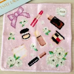 新品　フェイラー × エスティローダー ハンカチ　新色　非売品　パープル