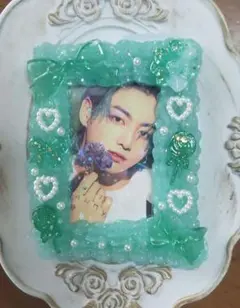 緑ラメホイップデコリボン