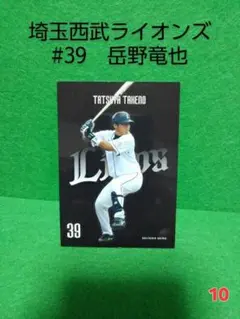 g*s様 新春SALE 埼玉西武ライオンズ 実使用ユニフォーム(岳野竜也元選手) 即購入可】10.埼玉西武ライオンズ 岳野竜也 カード - メルカリ