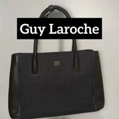 【美品】Guy Laroche ギ・ラロッシュ 編み込みハンドル ハンドバッグのサムネイル
