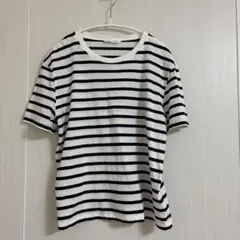ZARA ボーダー Tシャツ ネイビー