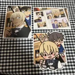 名探偵コナン　セガラッキーくじ　ブロマイド　ステッカー　安室透