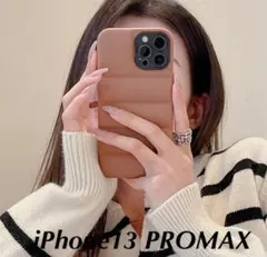 iphone１３ProMax専用ケース 　つやもこケース韓国人気　カフェブラウン
