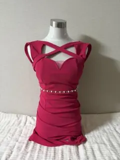 DAZZY store クロスストラップ タイトドレス