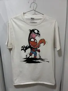 US古着 MARVEL スパイダーマン ヴェノム Tシャツ 白 Mのサムネイル