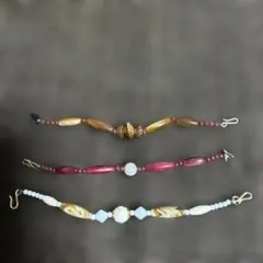 ♡昭和レトロ／天然石の羽織紐3本♡