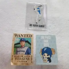 ファイターズ　手配書ステッカー 郡司裕也、チョッパー