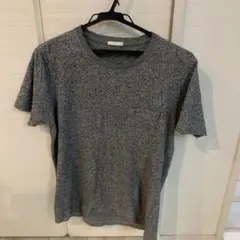 グレー下降りポケットTシャツ