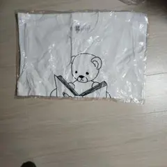 クマ イラスト ホワイト Tシャツ