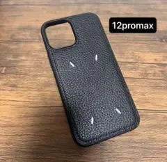 iphone12promax ケース　スマホケース　レザー刺繍韓国　ブラック