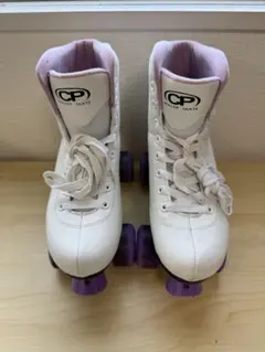 CP 롤러슈즈 화이트/퍼플 24cm