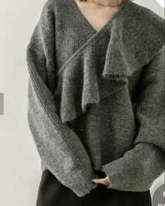 mystic マルチカラー付きニット