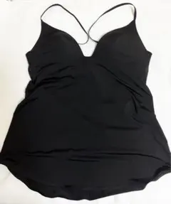 専用ユニクロ　マメクロゴウチ　エアリズム　ブランジ　ブラキャミソール　ブラック ユニクロ×マメクロゴウチ】エアリズムプランジブラキャミソール