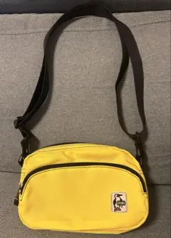 CHUMSナイロンショルダーバッグ　イエロー　美品